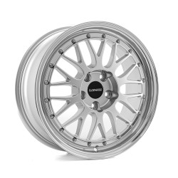 LENSO XLM Alloy Wheel 17x7.5 4x100 ET35 Gloss Silver & Polished 72.6 CB