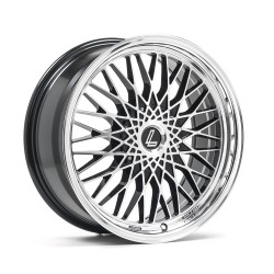 LENSO EAGLE 3 Alloy Wheel 17x7.5 4x100 ET35 Gloss Black & Polished 73.1 CB