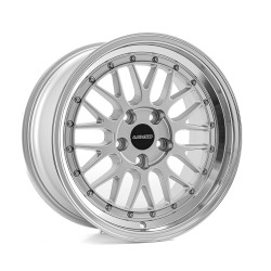 LENSO XLM Alloy Wheel 17x8.5 4x100 ET30 Gloss Silver & Polished 72.6 CB