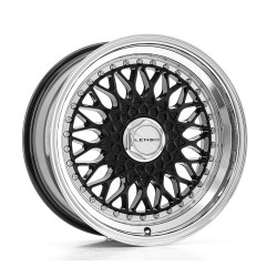 LENSO BSX Alloy Wheel 17x8.5 4x100 ET25 Gloss Black & Polished 73.1 CB