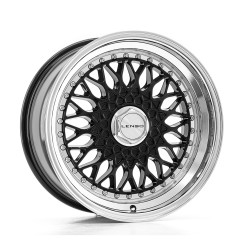 LENSO BSX Alloy Wheel 17x8.5 5x114.3 ET30 Gloss Black & Polished 72.6 CB