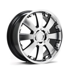 LENSO CONCERTO Alloy Wheel 18x8.5 4x100 ET35 Gloss Black & Polished 74.1 CB