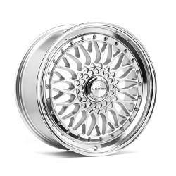 LENSO BSX Alloy Wheel 19x8.5 4x100 ET35 Gloss Silver & Polished 73.1 CB