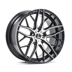 LENSO CQA Alloy Wheel 19x8.5 5x114.3 ET42 Gloss Black & Polished 72.6 CB