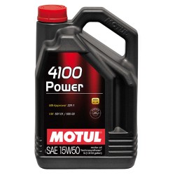 Motul 4100 Power 15w50 Technosynthese Engine Oil 5 Litres No Filter