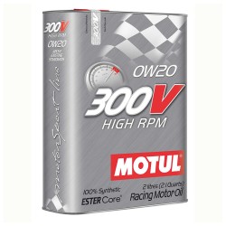 Motul 300v High Rpm 0w20 Synthetic Engine Oil 2 Litres No Filter