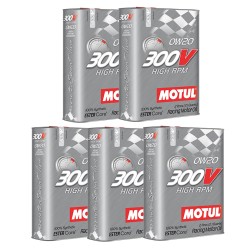 Motul 300v High Rpm 0w20 Synthetic Engine Oil 5 X 2 Litre Bottles No Filter