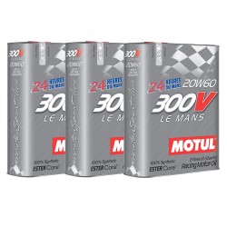 Motul 300v Le Mans 20w60 Synthetic Engine Oil 3 X 2 Litre Bottles No Filter