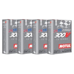 Motul 300v Le Mans 20w60 Synthetic Engine Oil 4 X 2 Litre Bottles No Filter