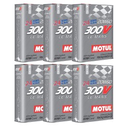 Motul 300v Le Mans 20w60 Synthetic Engine Oil 6 X 2 Litre Bottles No Filter