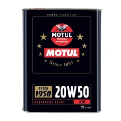 Motul 20w50 Mineral Classic Engine Oil 2 Litres