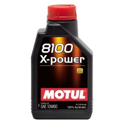Motul 8100 X-power 10w60 Synthetic Engine Oil 1 Litre Bottle No Filter