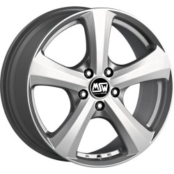 Msw 19 W Full Silver Alloy Wheel 17x7 Et41 5x120