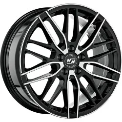 Msw 72 Black Full Polished (gbfp) Alloy Wheel 17x7 Et35 5x112
