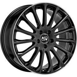 Msw 30 Gloss Black+diamond Lip Alloy Wheel 19x7.5 Et32 5x112