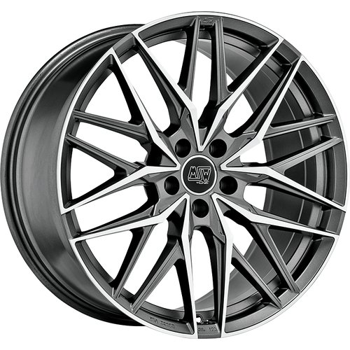 MSW 50 MATT GUN METAL FULL POLISHED (MGMFP) ALLOY WHEEL 20x8.5 ET40 5x112 MSW 50 MATT GUN METAL FULL POLISHED (MGMFP) ALLOY WHEEL 20x8.5 ET40 5x112