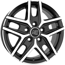 MSW 40 VAN GLOSS BLACK FULL POLISHED ALLOY WHEEL 16x6.5 ET50 5x112 