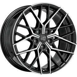 MSW 74 GLOSS BLACK FULL POLISHED ALLOY WHEEL 20x8.5 ET45 5x114.3 