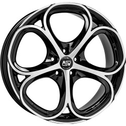 MSW 82 GLOSS BLACK FULL POLISHED ALLOY WHEEL 18x8 ET30 5x110 