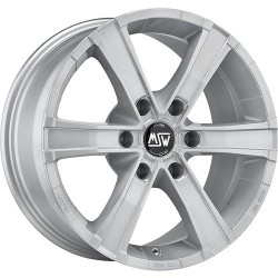 Msw Sahara 6 Msw Full Silver Alloy Wheel 17x8 Et20 6x114