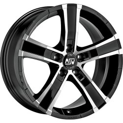 Msw Sahara 5 Msw Black Full Polished (gbfp) Alloy Wheel 18x8 Et40 5x127