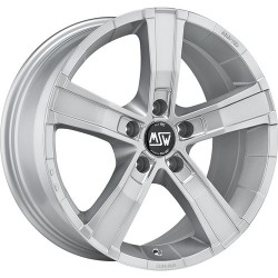 Msw Sahara 5 Msw Full Silver Alloy Wheel 18x8 Et45 5x108