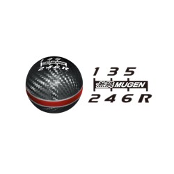 Mugen Carbon Gear Shift Knob Red Mugen Carbon Gear Shift Knob Red