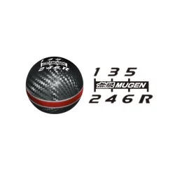 Mugen Carbon Gear Shift Knob Red