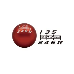 Mugen Aluminium Machined Gear Shift Knob Red