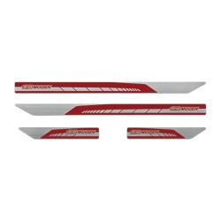 Mugen Door Sill Trim Scuff Plate Set Honda Civic Type R Fk8 17+ Red