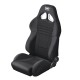OMP Velour Seat Strada With Reclining Mechanism Black