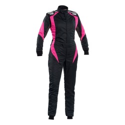 OMP First Elle Womens Race Suit FIA 8856-2018 Black/White - 38