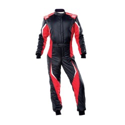 OMP Tecnica EVO My21 Race Suit FIA 8856-2018 Red/Black - 44