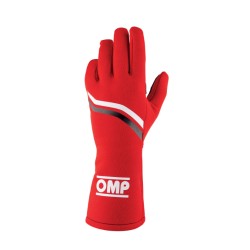 OMP Dijon Vintage Style Gloves FIA 8856-2018 Red - Large