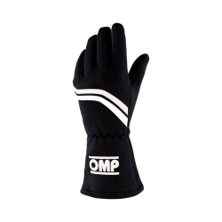 OMP Dijon Vintage Style Gloves FIA 8856-2018 Black - Large