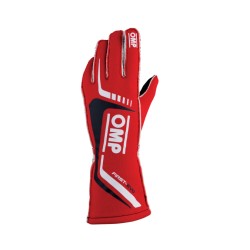 OMP First Evo Racing Gloves FIA 8856-2018 Red - Large