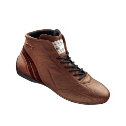 OMP Carrera Low Vintage Design Racing Boots FIA 8856-2018 Brown - EU Size 37