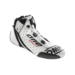 OMP Evo X R Racing Boots FIA 8856-2018 White - EU Size 37