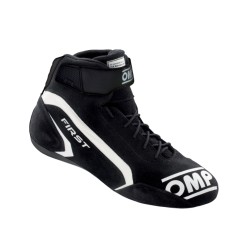 OMP First Racing Boots FIA 8856-2018 Black - EU Size 37