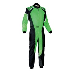 OMP KS-3 Karting Suit Green/Black - 42