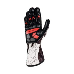 OMP KS-2 Art Printed Karting Gloves Black/White - Childs Size 5 OMP KS-2 Art Printed Karting Gloves Black/White - Childs Size 5