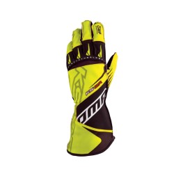 OMP KS-2R My2022 Karting Gloves Yellow/Black - Childs Size 4