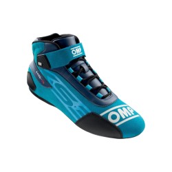 OMP KS-3 Karting Boots Navy Blue/Cyan - EU Size 32