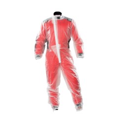 OMP Rain-K Waterproof Karting Oversuit Transparent - Large