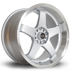 Rota Gtr-d Alloy Wheel 18 X 9.5 5x114 Et12 73.0mm Cb Polished Lip/silver