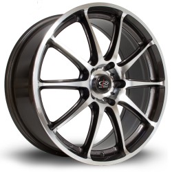 Rota Gra Alloy Wheel 18 X 7.5 5x100 Et48 73.0mm Cb Polished Lip/gunmetal