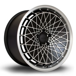 Rota Rm100 Alloy Wheel 18 X 9 5x120 Et40 76.1mm Cb Polished Face/matt Black