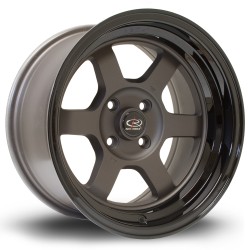 Rota Grid-v Alloy Wheel 15 X 8 4x100 Et0 67.1mm Cb Black Lip/gunmetal