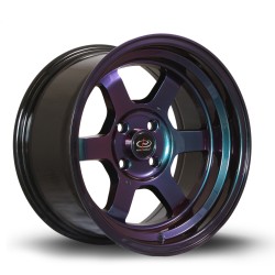 Rota Grid-v Alloy Wheel 15 X 8 4x100 Et0 67.1mm Cb Neo Chrome