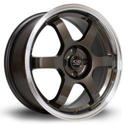 Rota Grid Alloy Wheel 17 X 7.5 4x100 Et45 67.1mm Cb Red Lip/gunmetal